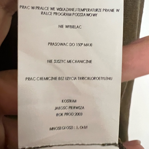 Promos Linen blend halter dress in olive green, size Large, slight A-line. - Picture 11 of 13